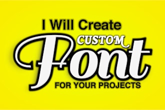 create any custom font and typography font design quickly