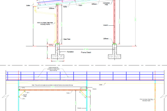 design 2d cad solar mounting structures with structural analysis report