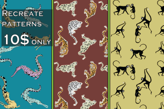 design or recreate seamless vector pattern