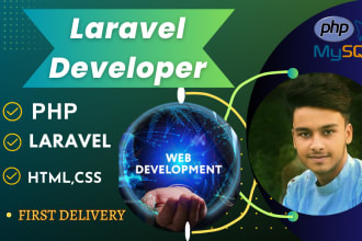 be your full stack web developer in PHP laravel, HTML, CSS