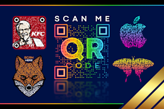 create professional custom qr code generator design with your logo in 1 hrs