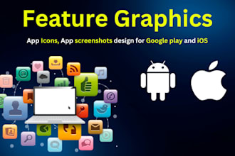 design app icon, feature image, splash screen, screenshots for your app