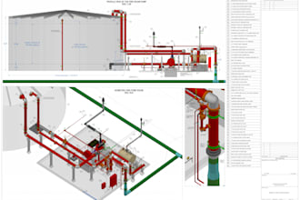 design and model 3d fire protection system with autosprink