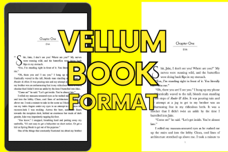 format novel fiction print and ebook using vellum