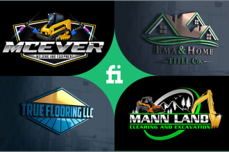 do real estate, construction, excavator, property, interior, roofing, logo
