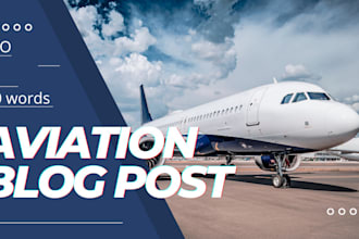 write a blog post on aviation industry