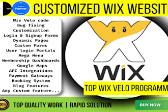 fix wix bugs wix velo, wix code, custom, add code add HTML CSS js