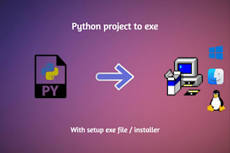 convert your python project to exe with setup file