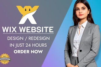develop wix website design or redesign website, built business wix website