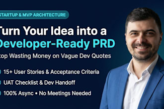 write a developer ready mvp technical prd and user stories