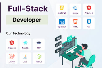 be your fullstack web developer reactjs, nextjs, nodejs, laravel