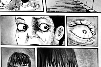 a ilustrate a comic,manga or webtoon