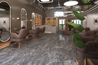 design 3d interior beauty salon,spa,massage corner skincare