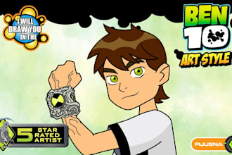 draw you as a ben 10 character