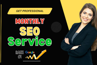 provide complete monthly SEO service with white hat dofollow backlinks