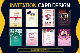 do unique birthday, wedding, baby shower, party invitation card