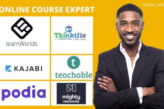 develop thinkific teachable podia kajabi learnworlds mighty network online cours