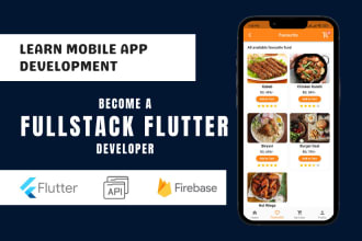 teach you fluter, dart, apis, and firebase