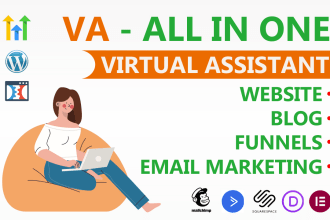 be VA for ghl, wordpress, cf, any cms or autoresponder tool