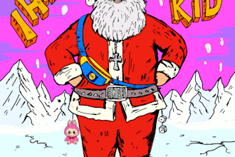 draw retro holiday xmas christmas and winter artworks
