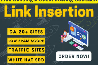 do niche edit link insertion on high da sites,SEO authority links