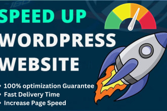 do wordpress speed optimization, increase page speed, speed up wordpress website