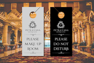 create a custom door hanger for your establishment