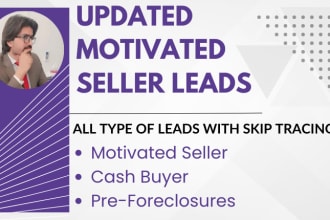 provide motivated seller real estate leads in all united state