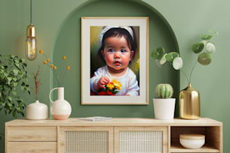 create an attractive frame mockup for your photo or image