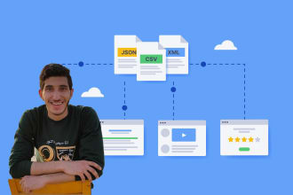 do web scraping, and data collection in 3 hours