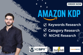 do amazon KDP keyword, niche research for your books