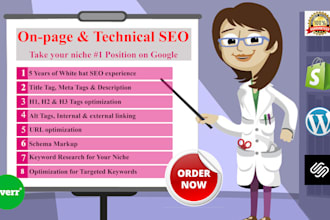 do website onpage SEO optimization for google ranking and organic traffic