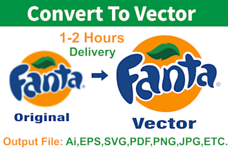 vector tracing, vectorize logo or image, convert to vector ai,eps,svg,png,pdf