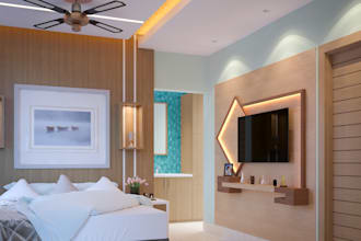 do realistic 3d interior design, decor, and 3d rendering