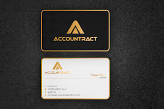 do luxury modern business card and logo design with a copyright