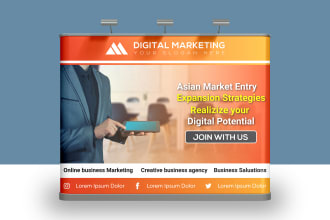 design backdrop and trade show booth for your exhibition
