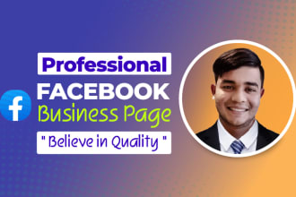 set up facebook business page, fan page design, page create