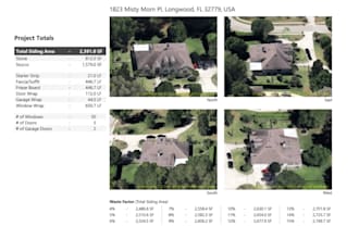 do siding measurement takeoff report
