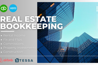 bookkeep on quickbooks online for property and real estate