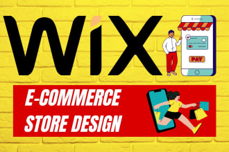 design a wix ecommerce store and a wix business website