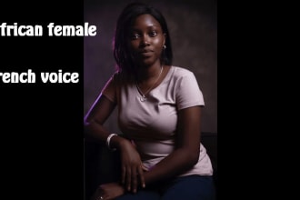record african female french voice over for you