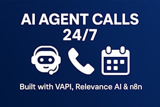 build ai agents, ai calling agents for businesses with vapi, n8n, relevance ai