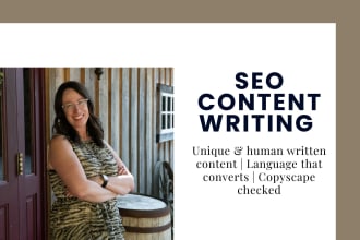 be your SEO content writer