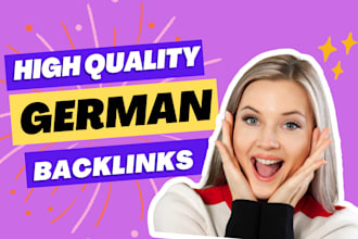 create permanent german , dutch SEO high da dofollow backlinks guest posts