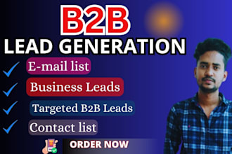 do b2b lead generation and email list, linkedin, business list