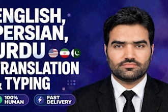 do translation of persian farsi, english and urdu docs