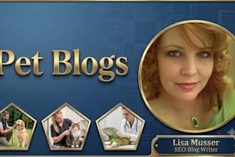write SEO optimized articles for your pet blog