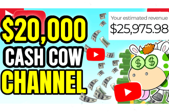 create cash cow videos and automated youtube channel for you