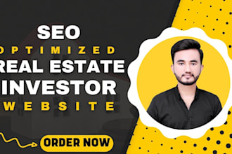 create SEO optimized real estate investor website