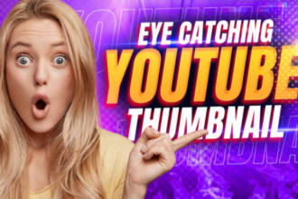 design attractive youtube thumbnail